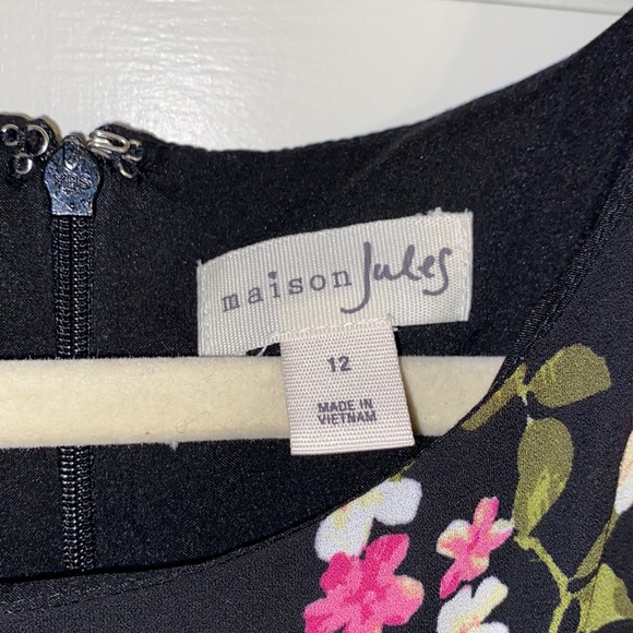 Maison Jules Floral Fit and Flare Dress - Picture 3 of 4